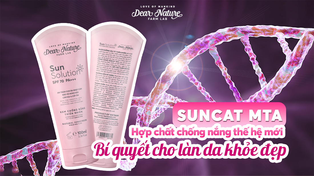 SunCat MTA - Hợp chất chống nắng thế hệ mới: Bảo vệ da hoàn hảo khỏi tia UV