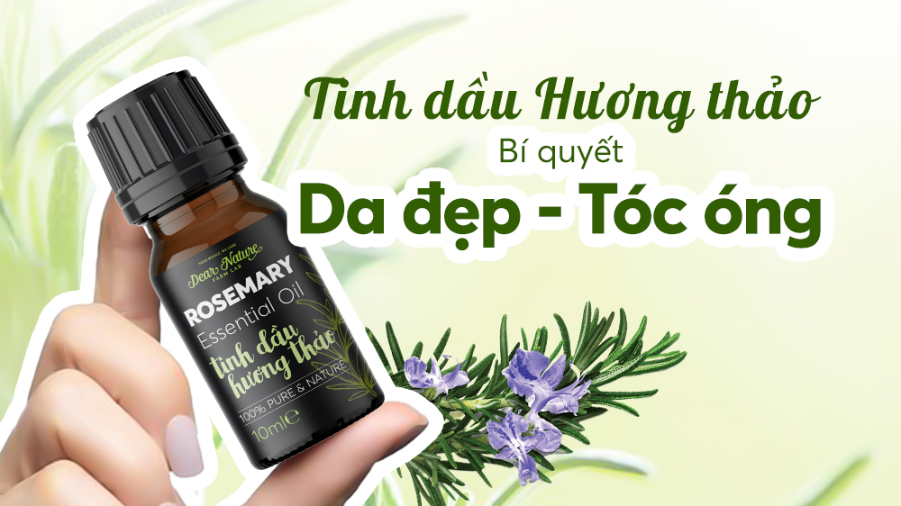 Tinh dầu hương thảo: Làn da trẻ trung và tóc óng ả dưới tác động kỳ diệu