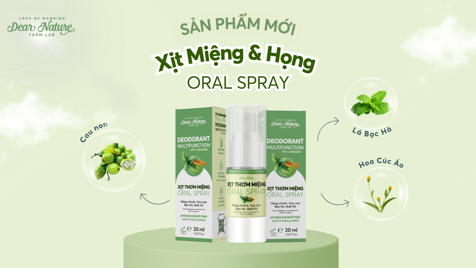 [THÔNG BÁO] Dear Nature ra mắt Xịt Miệng & Họng - Mang đến trải nghiệm hoàn toàn mới!