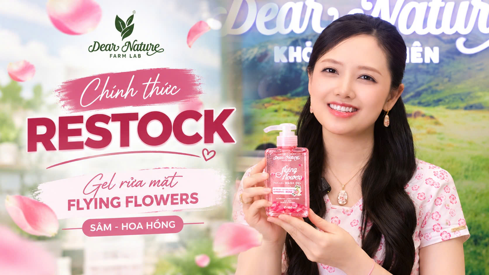 GEL RỬA MẶT SÂM – HOA HỒNG FLYING FLOWERS