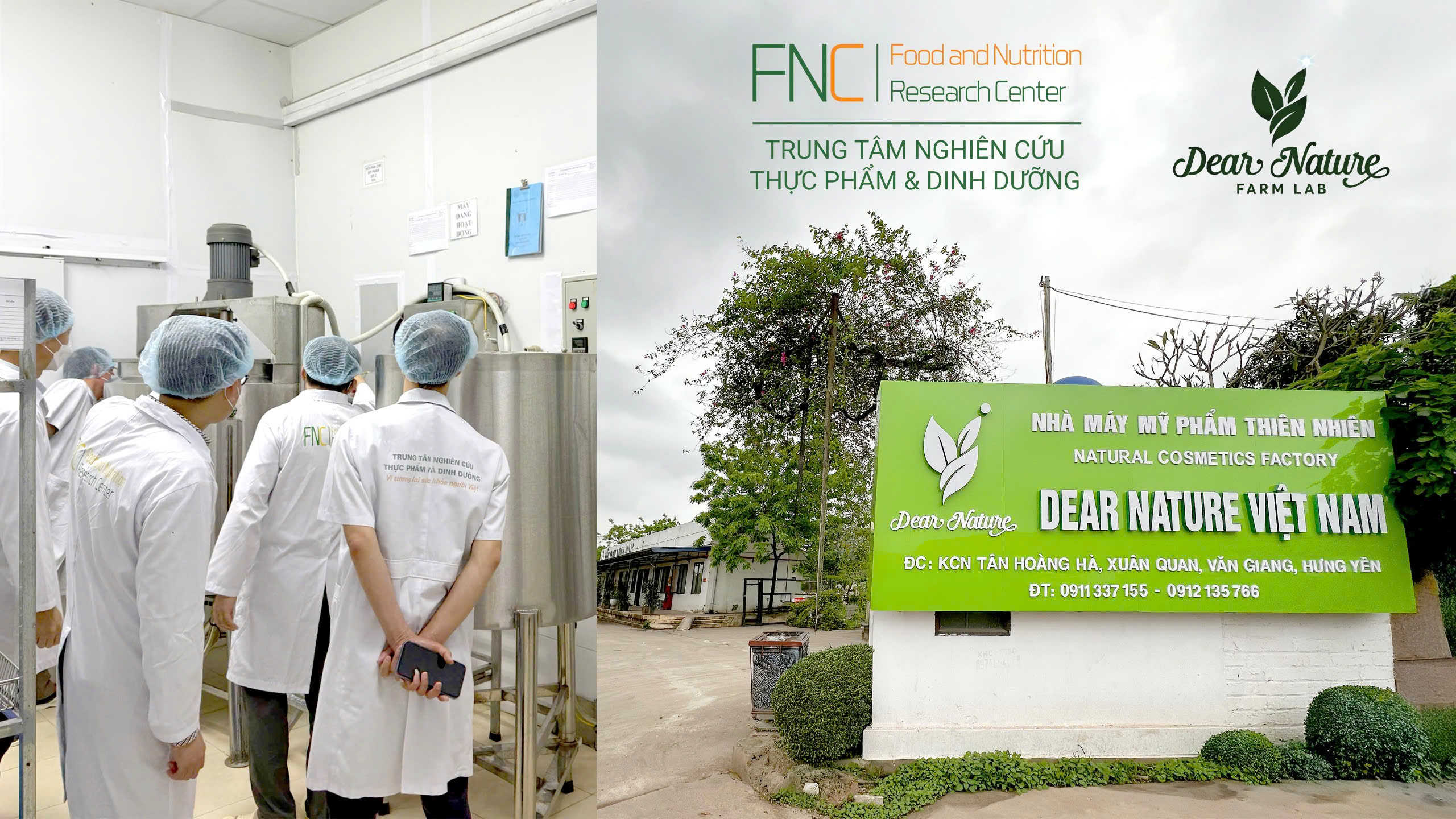 TRUNG TÂM NGHIÊN CỨU THỰC PHẨM & DINH DƯỠNG FNC Và Thương hiệu Hiệu Dear Nature: Nhà Máy Tại Hưng Yên Đón Đoàn Sở Y Tế, Khẳng Định Cam Kết Chất Lượng Mỹ Phẩm Dinh Dưỡng Thiên Nhiên
