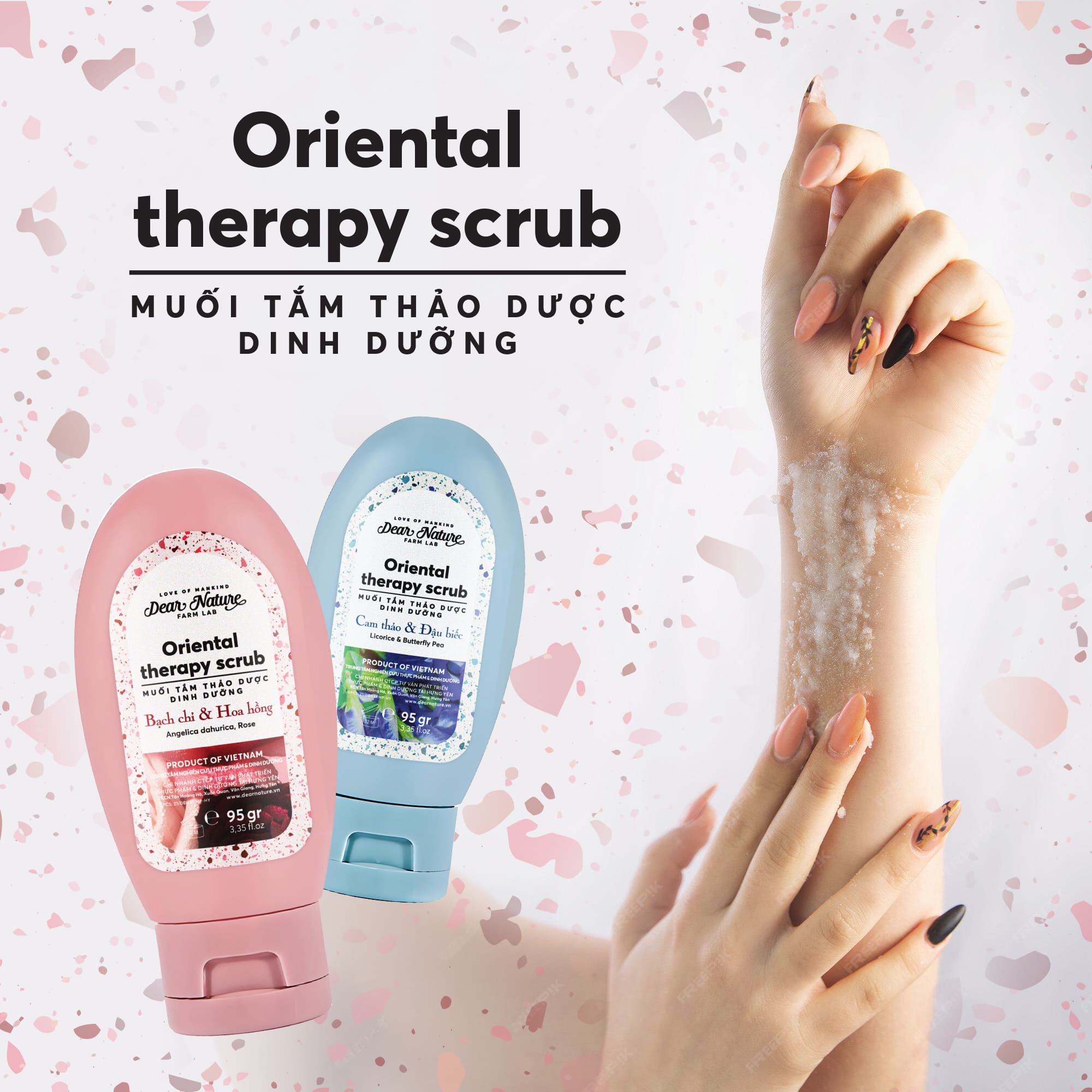  Kết Cấu Muối Tắm Dear Nature Dạng Tuýp 95gr