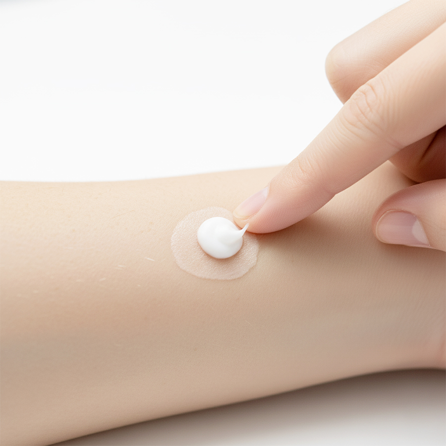 kiem-tra-phan-ung-da-patch-test-my-pham.jpg Thẻ Alt: Alt="Kiểm tra phản ứng da hay patch test trước khi sử dụng mỹ phẩm thiên nhiên mới