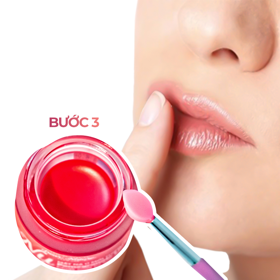 Ủ phục hồi môi chuyên sâu ban đêm với Mặt nạ ủ môi NỤ Dear Nature
