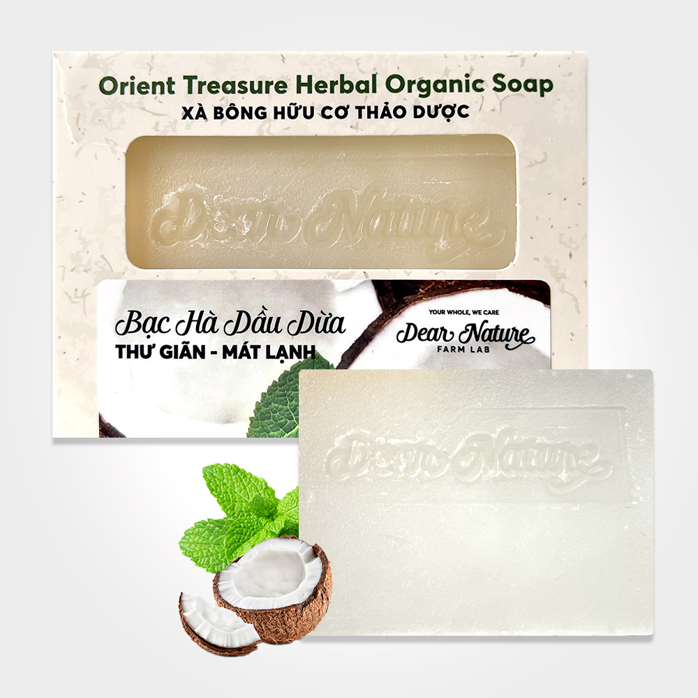 Xà Bông Thảo Dược Orient Treasure Bạc Hà Dầu Dừa 100gr