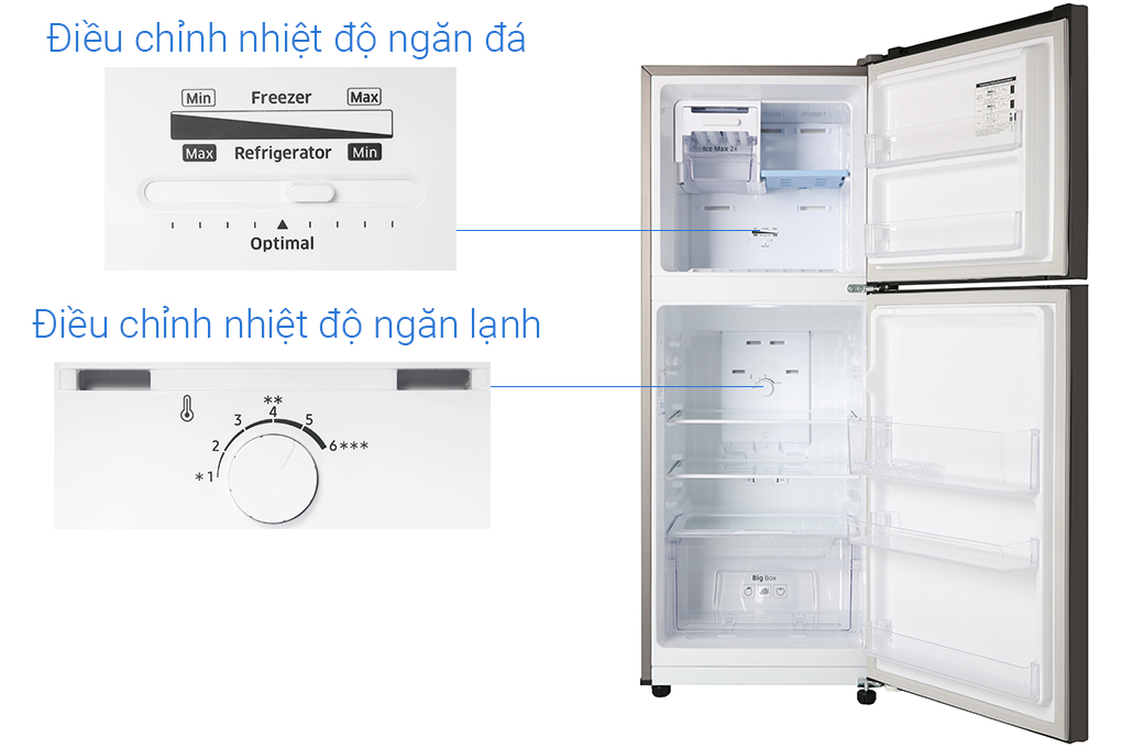 Tủ lạnh Samsung 208 lít RT20HAR8DBU/SV Inverter