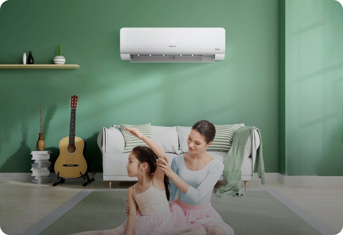 4-way wind reversal<br>Quick and uniform cooling