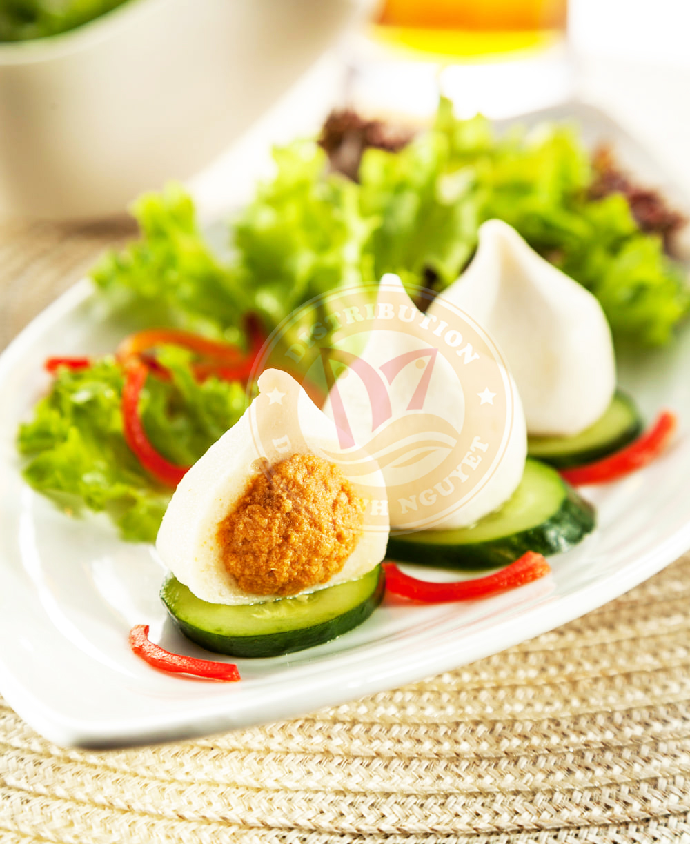 BÁNH BAO TRỨNG CÁ HỒI CB 500G