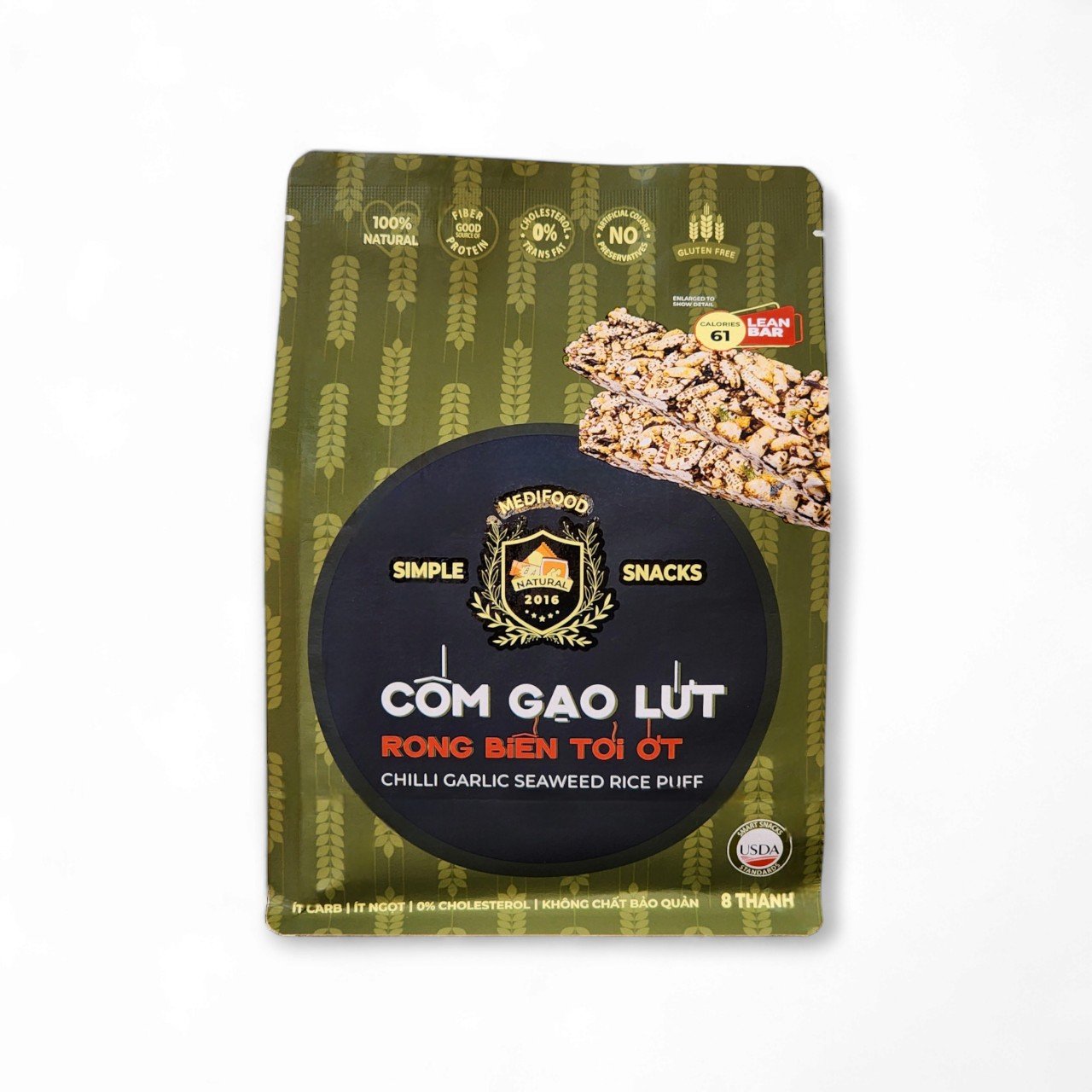 THANH CỐM GẠO LỨT RONG BIỂN TỎI ỚT 21G