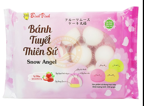 BÁNH TUYẾT THIÊN SỨ DÂU Bình Vinh 300G