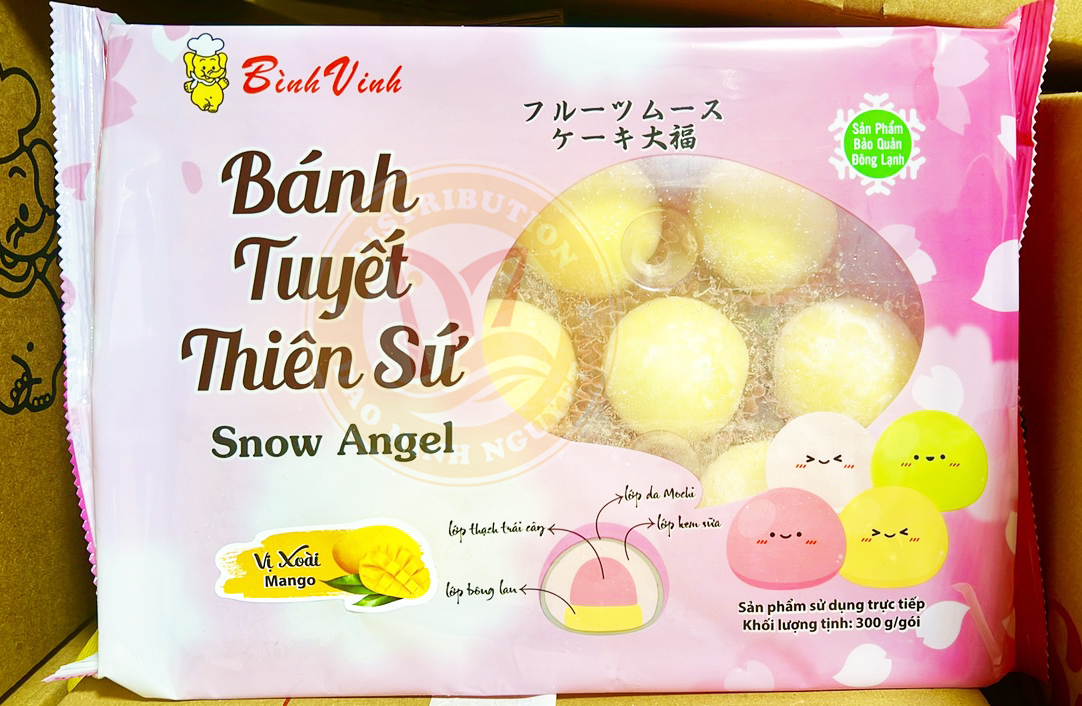 BÁNH TUYẾT THIÊN SỨ XOÀI Bình Vinh 300G