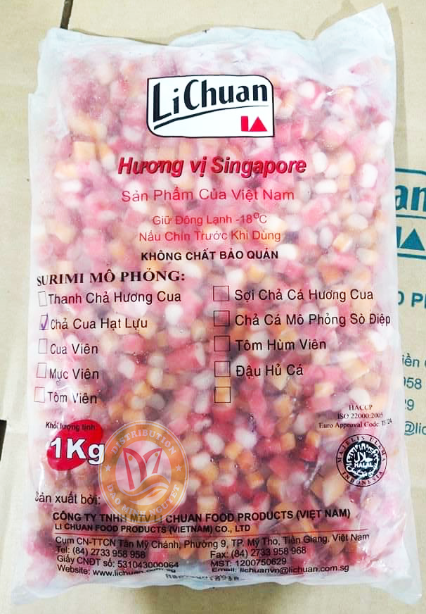 CHẢ CUA HẠT LỰU LICHUAN 1KG