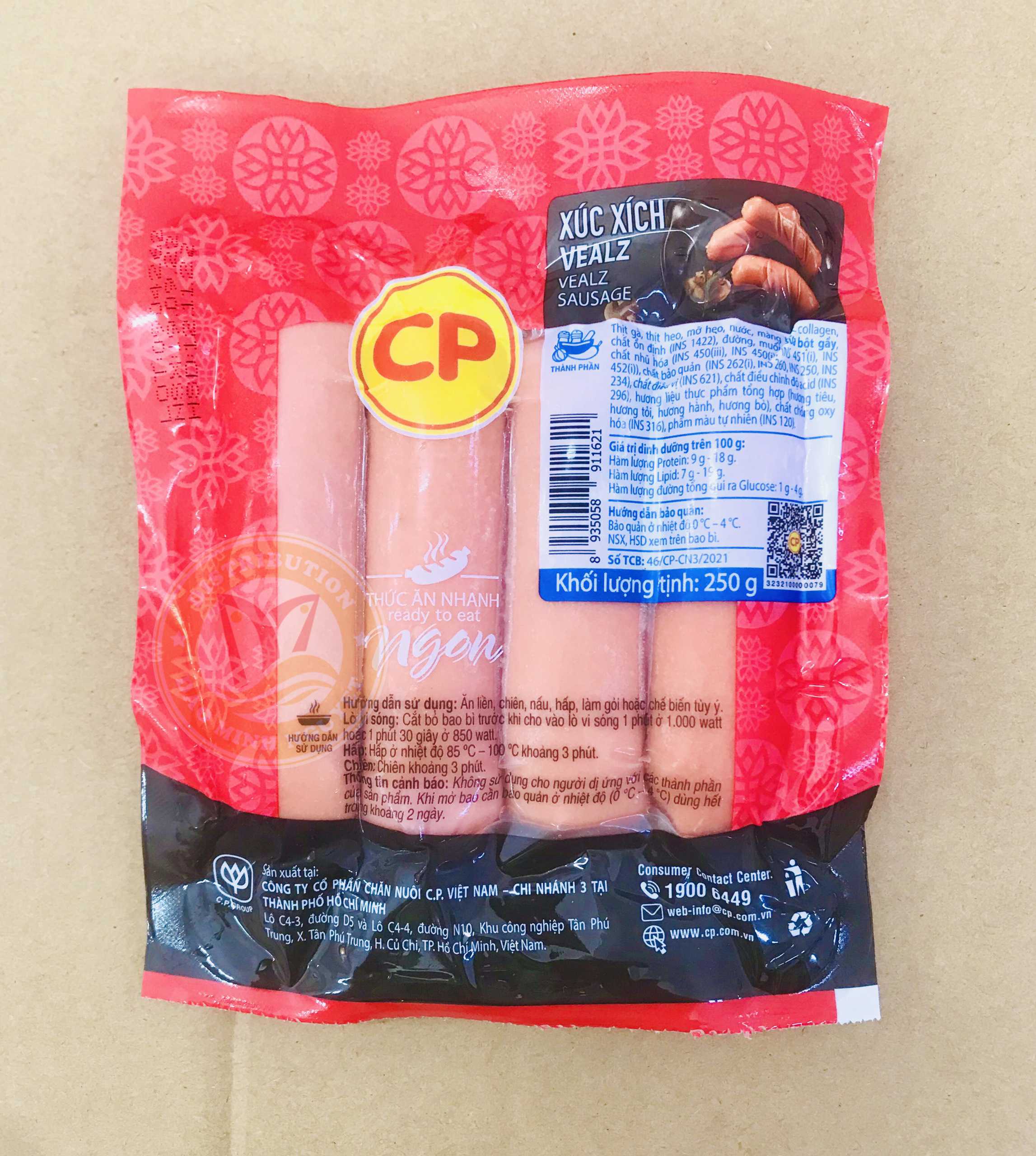 XÚC XÍCH VEALZ 4 CP 250G