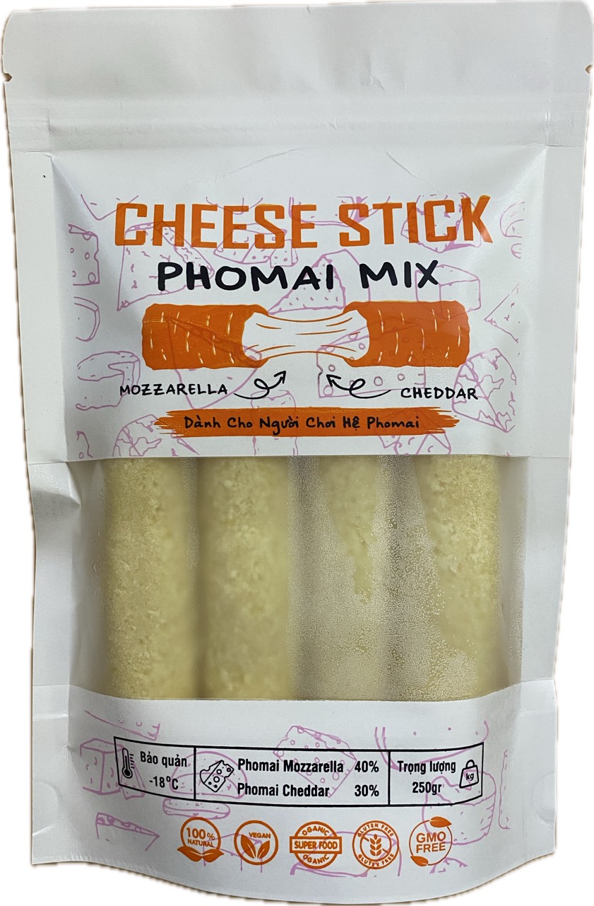 CHEESE STICK MOZ & CHED 250G (5 que)