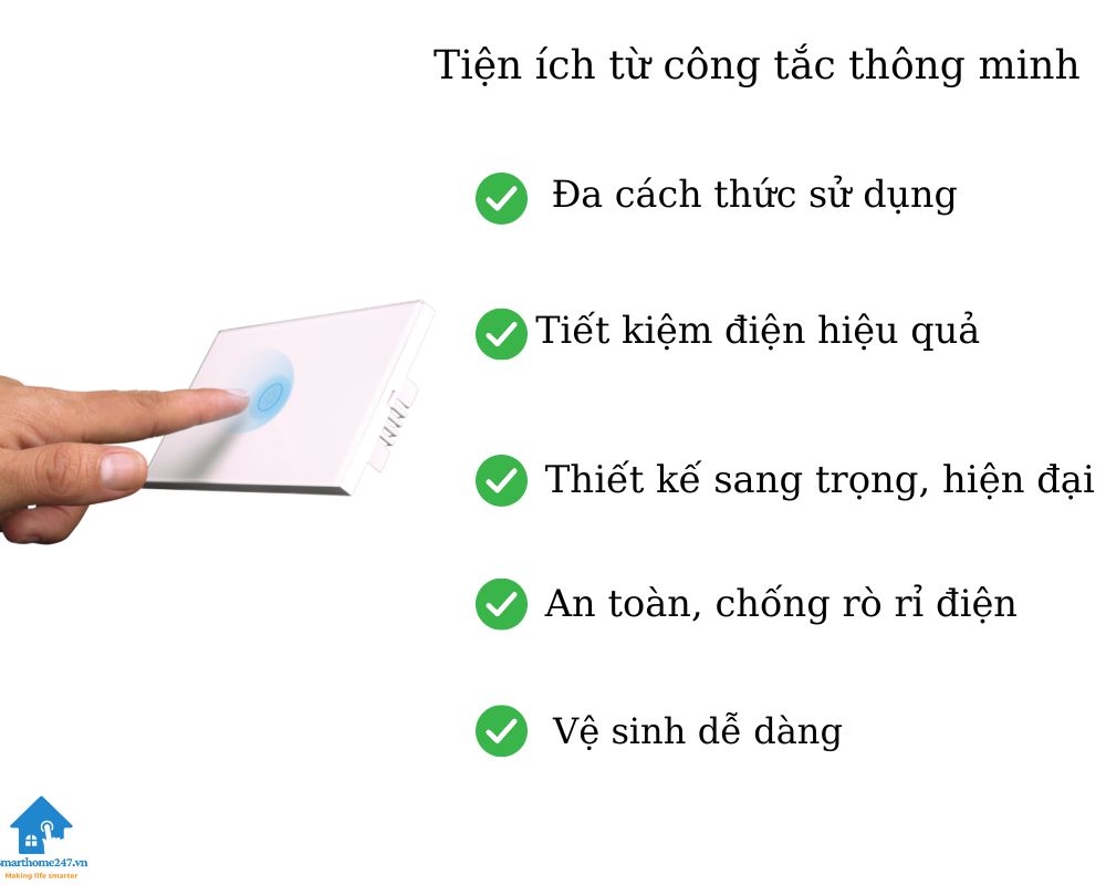 Công tắc thông minh là gì? Những tiện ích hiện đại từ công tắc thông minh