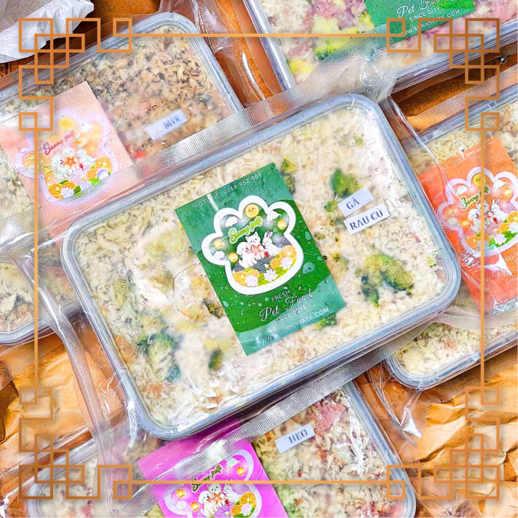 Sunny pate bổ sung thêm RAU CỦ cho chó mèo - hộp 1KG