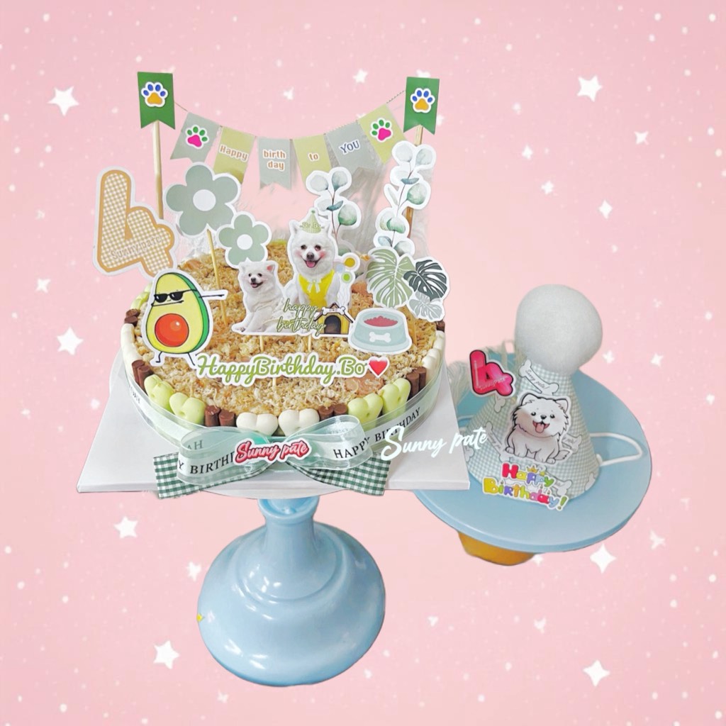 Bánh sinh nhật pate cho thú cưng - Size M 18cm