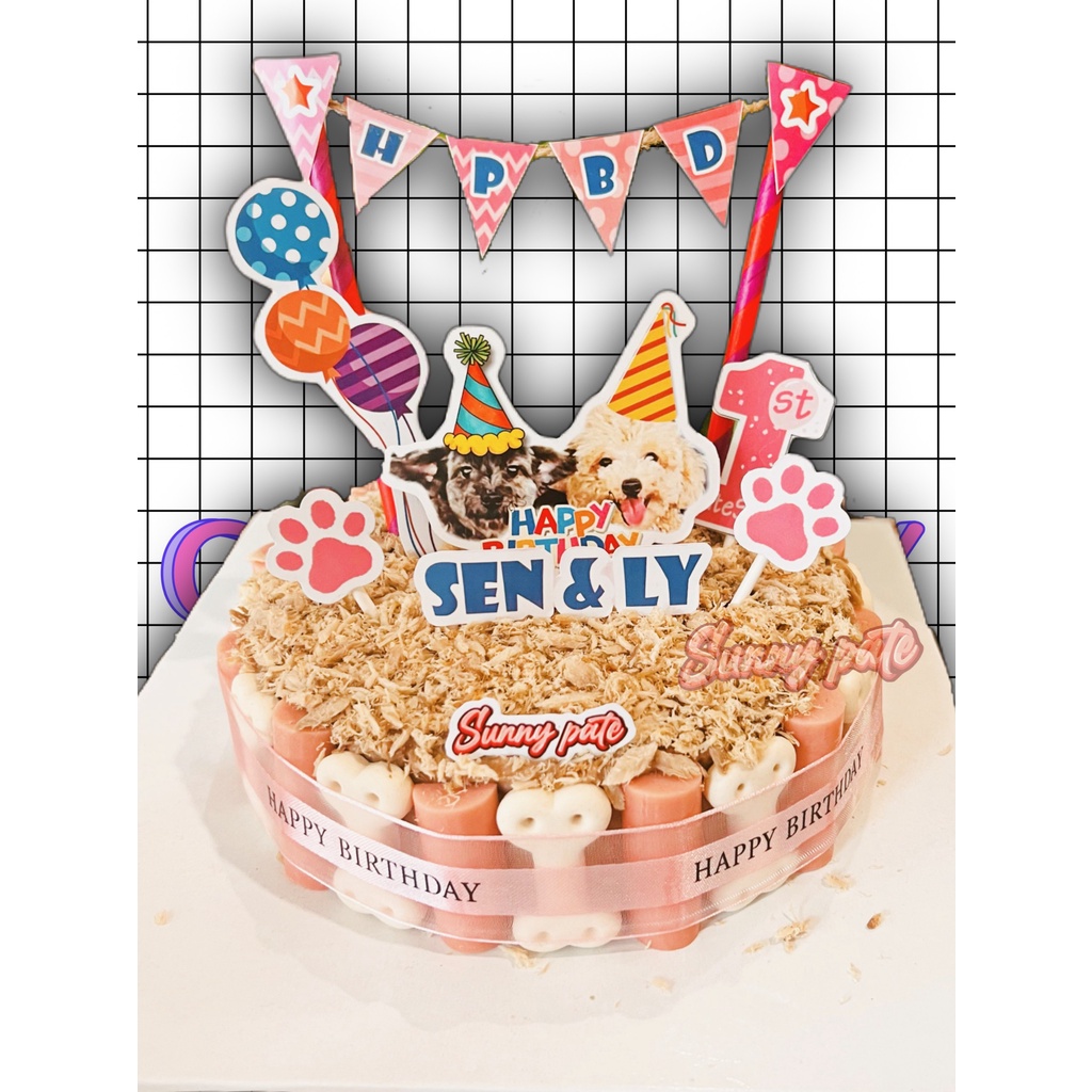 Bánh sinh nhật pate cho thú cưng - Size M 18cm