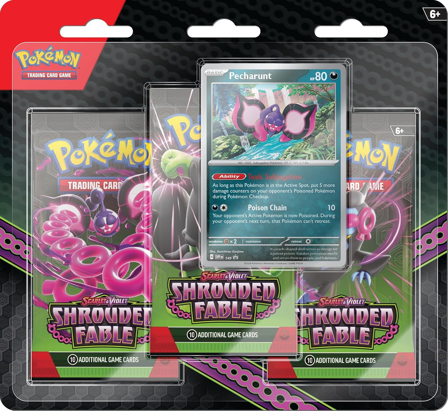 Pokemon TCG: Scarlet and Violet - Shrouded Fable Three-booster blister