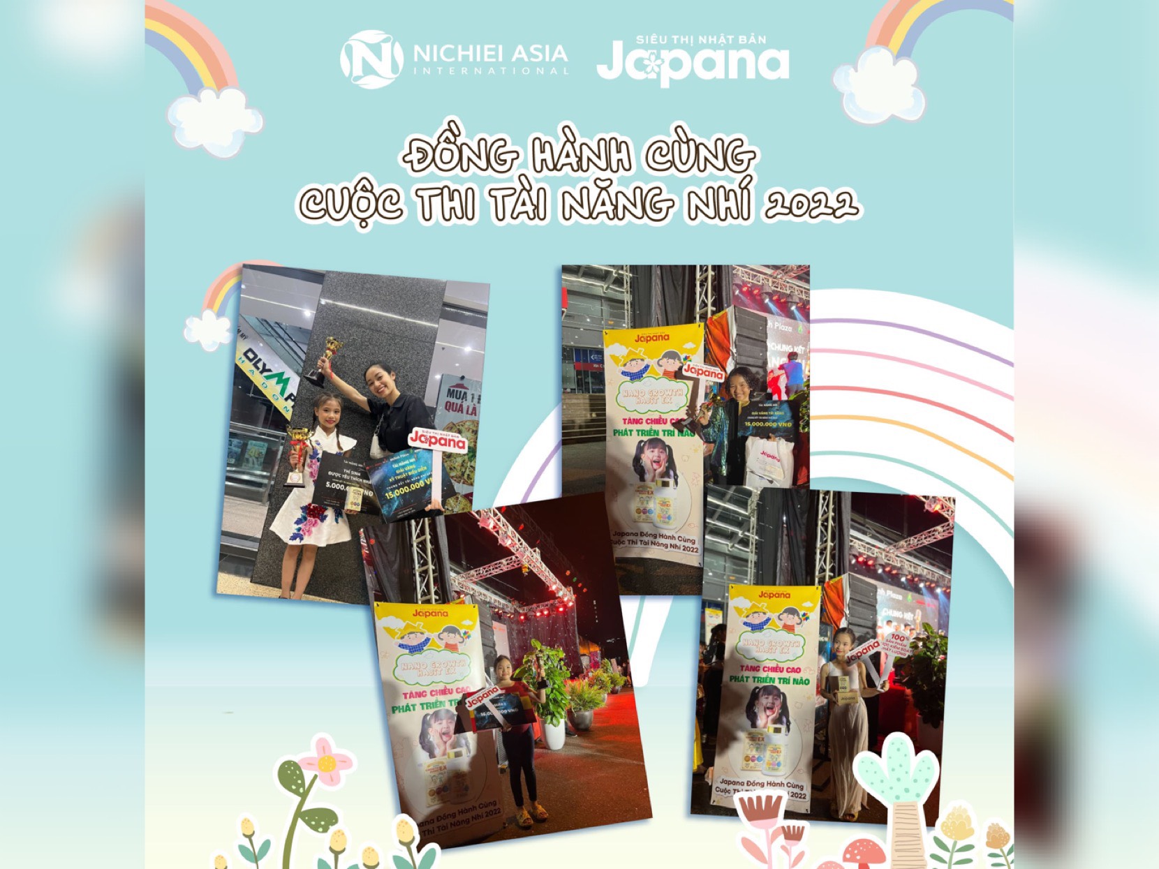 Nichiei Asia kết hợp cùng với Siêu Thị Nhật Bản Japana tài trợ chương trình “ĐỒNG HÀNH CÙNG CUỘC THI TÀI NĂNG NHÍ 2022” Nichiei Asia kết hợp cùng với Siêu Thị Nhật Bản Japana tài trợ chương trình “ĐỒNG HÀNH CÙNG CUỘC THI TÀI NĂNG NHÍ 2022”