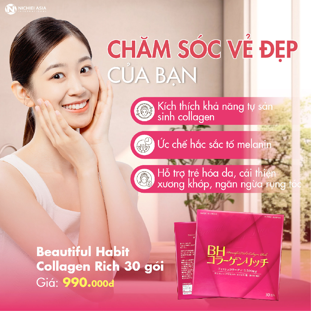 BH COLLAGEN THUỶ PHÂN 30 GÓI - THỰC PHẨM BẢO VỆ SỨC KHOẺ