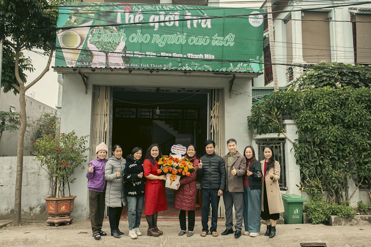 LỄ KHAI TRƯƠNG THẾ GIỚI TRÀ DÀNH CHO NGƯỜI CAO TUỔI TẠI XÃ NGA TÂN, HUYỆN NGA SƠN, THANH HÓA