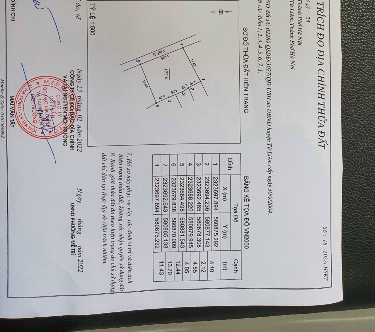 BÁN ĐẤT MỄ TRÌ, NAM TỪ LIÊM
