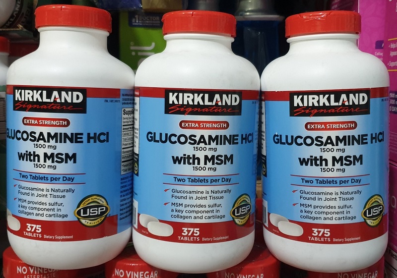 Các thành phần trong viên uống Kirkland - Glucosamine HCl with MSM 1500mg