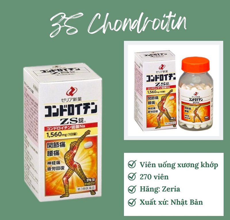 Cách bảo quản thực phẩm chức năng bổ xương khớp ZS Chondroitin Nhật Bản