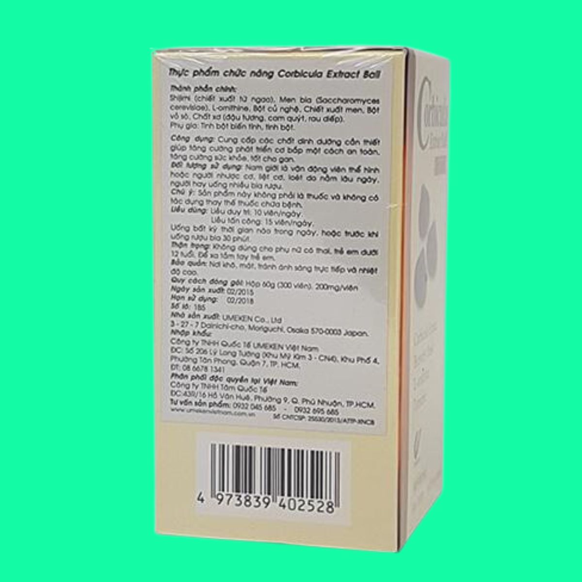 Corbicula liều lượng sử dụng như nào cho đúng