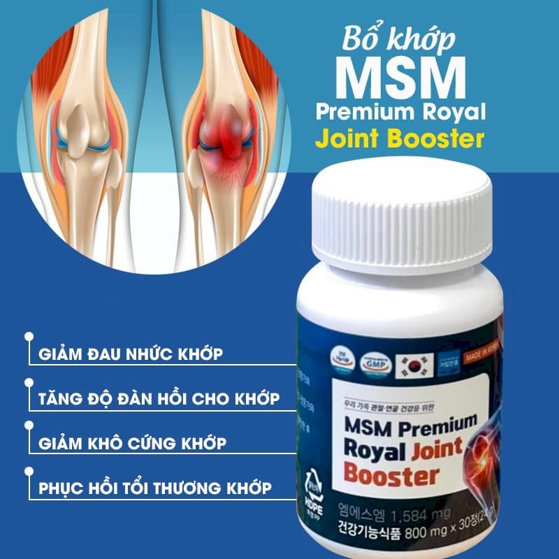 MSM có trong thuốc giúp hỗ trợ điều trị, bảo vệ xương khớp chắc khỏe