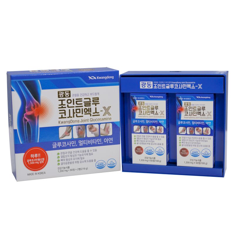 Quy cách đóng gói thuốc xương khớp kwangdong 180 viên của Hàn