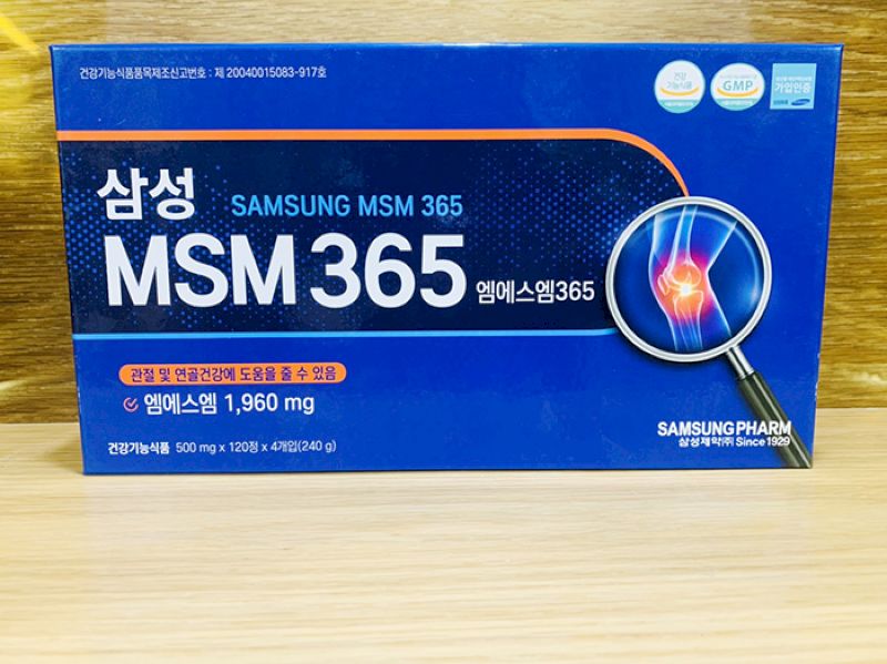 Thành phần chính có trong thuốc khớp msm gold hàn quốc