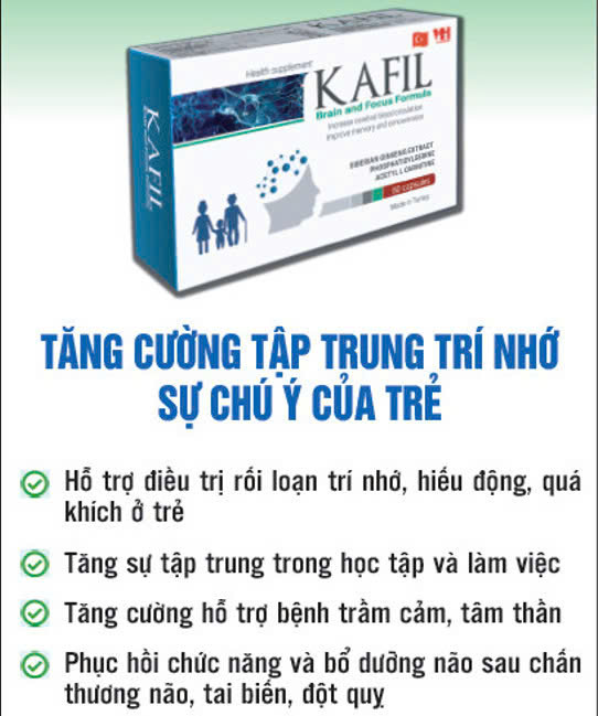 Thực phẩm chức năng bổ não cho học sinh KAFIL