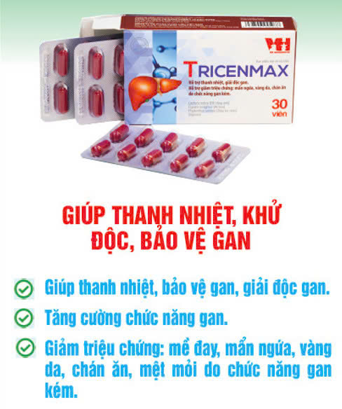 Thực phẩm chức năng giải độc gan Tricenmax