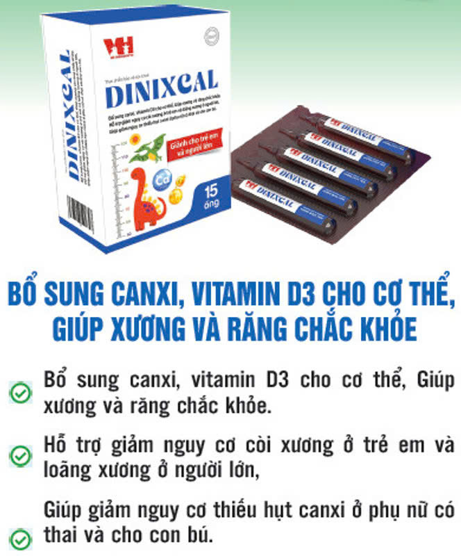 Thực phẩm chức năng tăng chiều cao cho trẻ  DINIXCAL