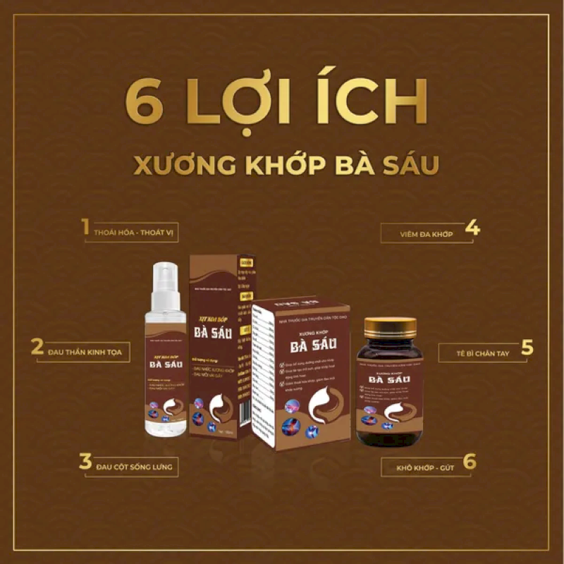 Lợi ích của thuốc xương khớp bà sáu
