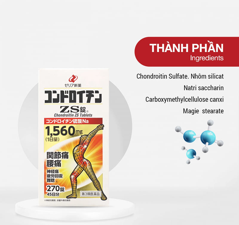 Thuốc ZS bổ xương khớp của Nhật Bản chứa nhiều thành phần chất lượng và an tàn
