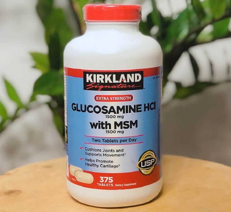 Tìm hiểu công dụng của viên uống Glucosamine HCl 1500mg Kirkland with MSM 1500mg