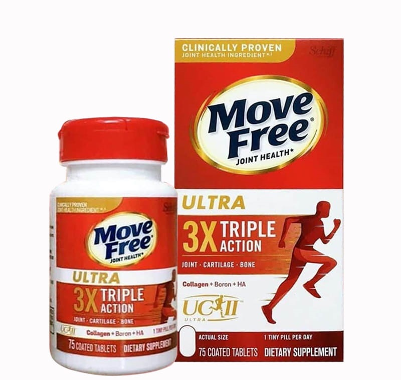 Viên uống Move Free Ultra hỗ trợ giảm đau, giúp xương khớp hồi phục dẻo dai, linh hoạt