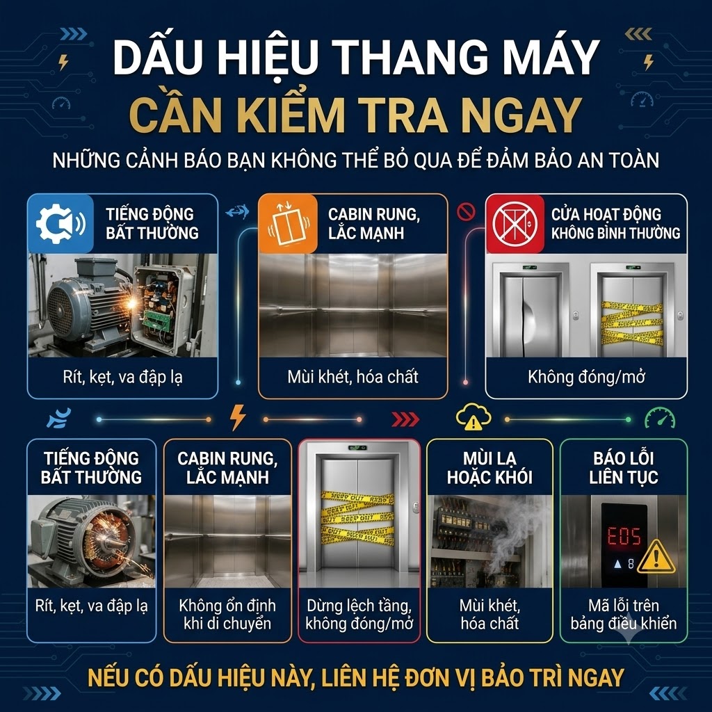 Nếu thang máy nhà bạn có những dấu hiệu này, đừng chờ đến khi xảy ra sự cố