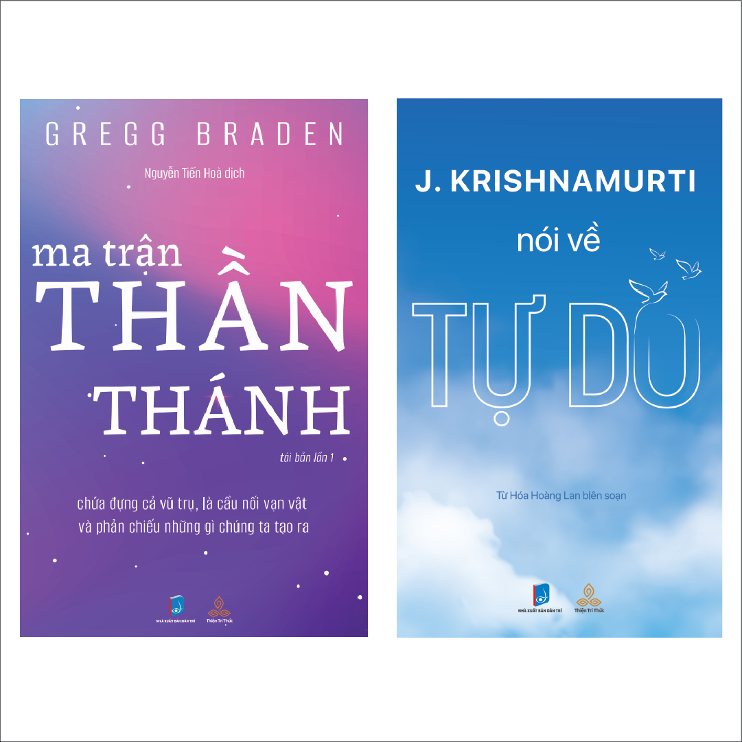 Combo sách Krishnamurti Nói Về Tự Do và Ma Trận Thần Thánh