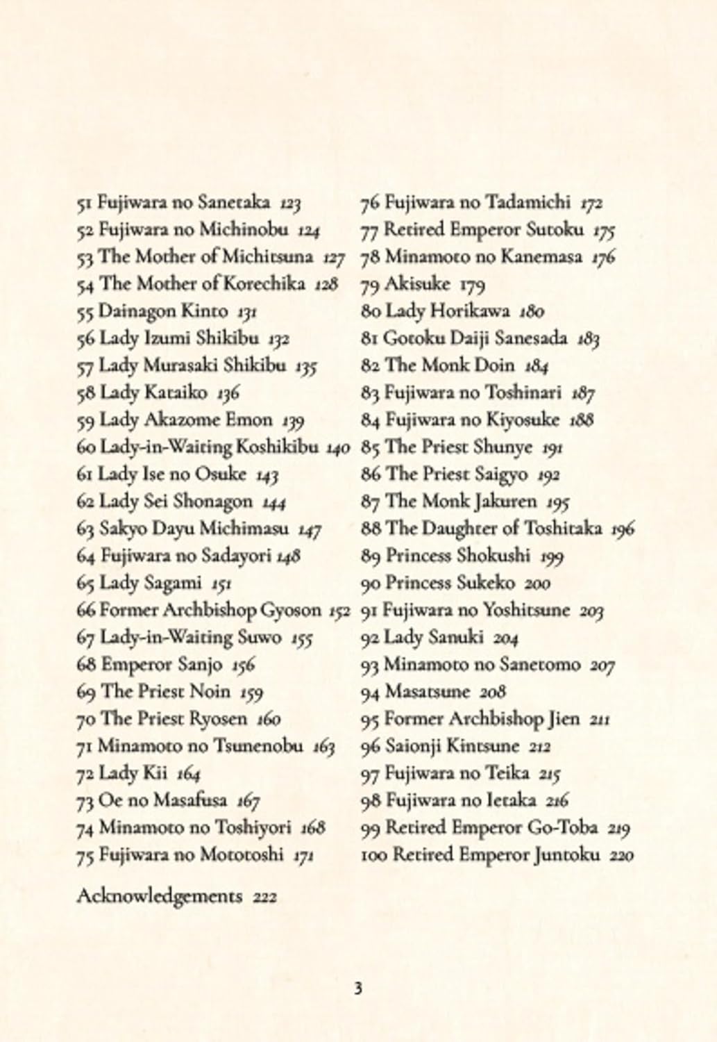 One Hundred Poems from Old Japan