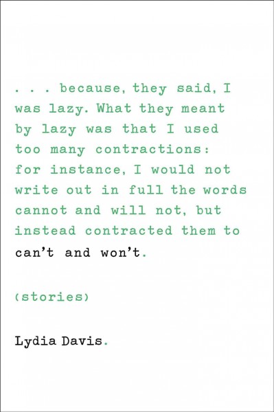 Can't and Won't: Stories