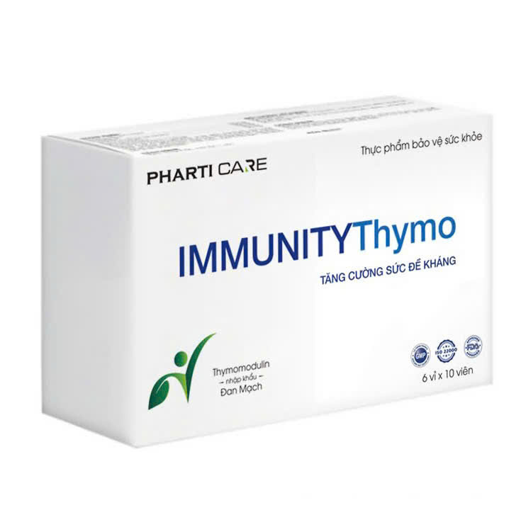 PHARTI CARE IMMUNITY Thymo - VIÊN UỐNG TĂNG SỨC ĐỀ KHÁNG, HỖ TRỢ SỨC KHỎE LÀN DA