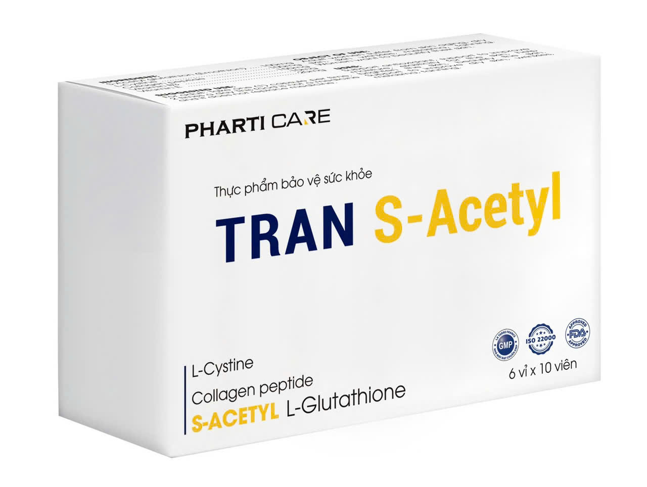 TRAN S-Acetyl -VIÊN UỐNG CHỐNG LÃO HÓA SÁNG DA & DƯỠNG ẨM
