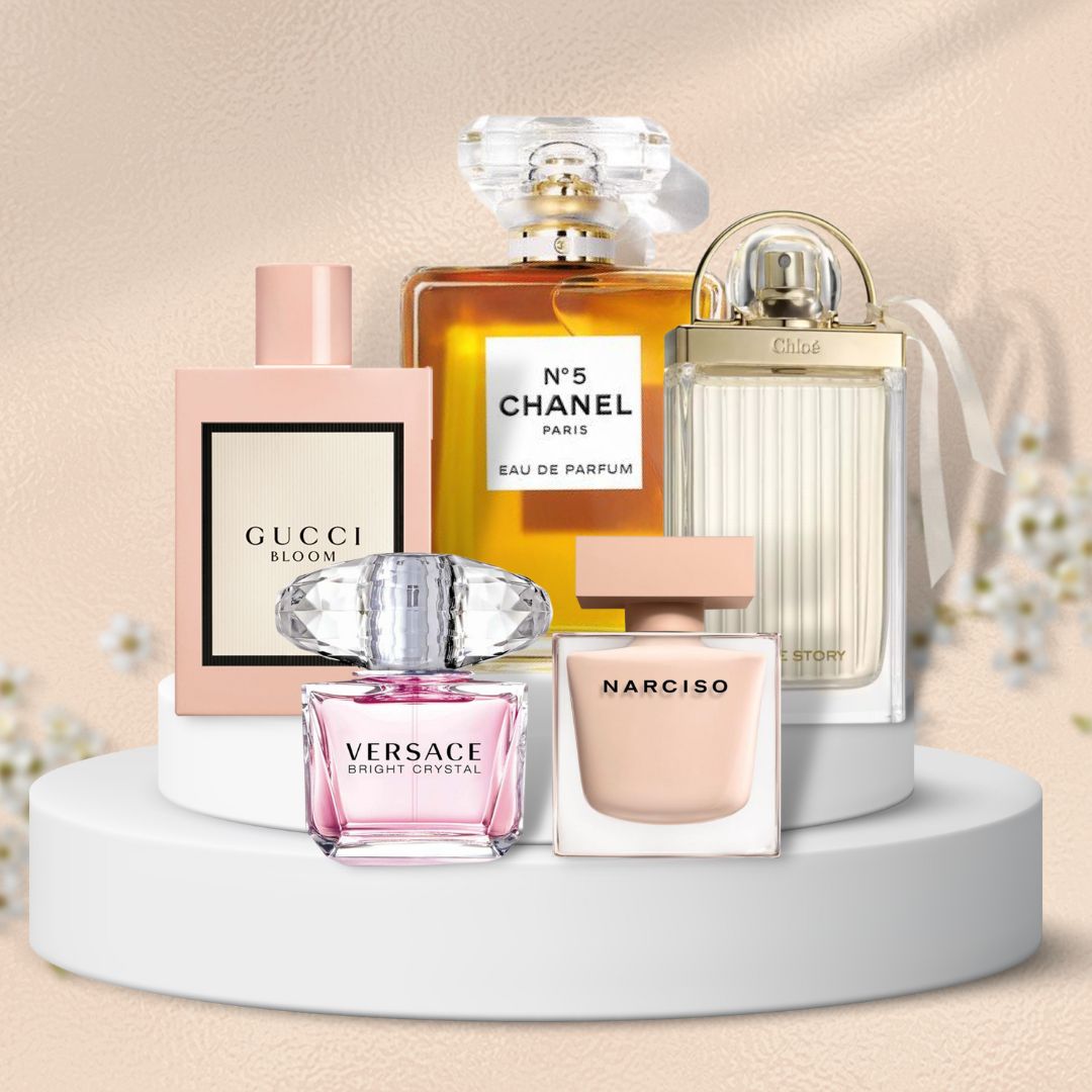 DISCOVERY SET Nữ Best Seller 1 Chanel Coco Mademoiselle Intense 2ml   Narciso For Her EDP 2ml  Lancome La Vie EDP 2ml  Gucci Bloom 2ml   Montblanc Signature 2ml BLANC