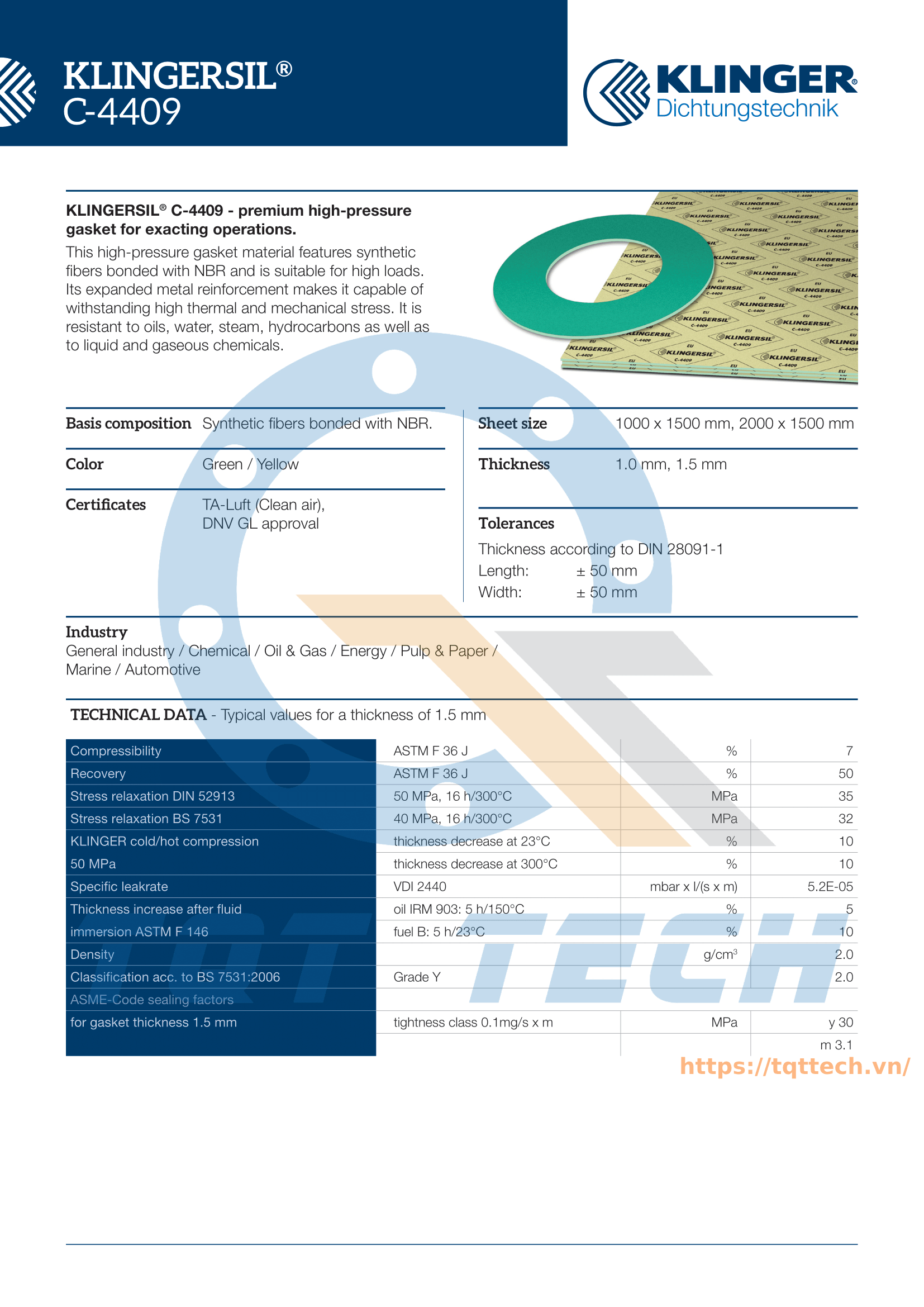 catalogue klinger C-4409_1