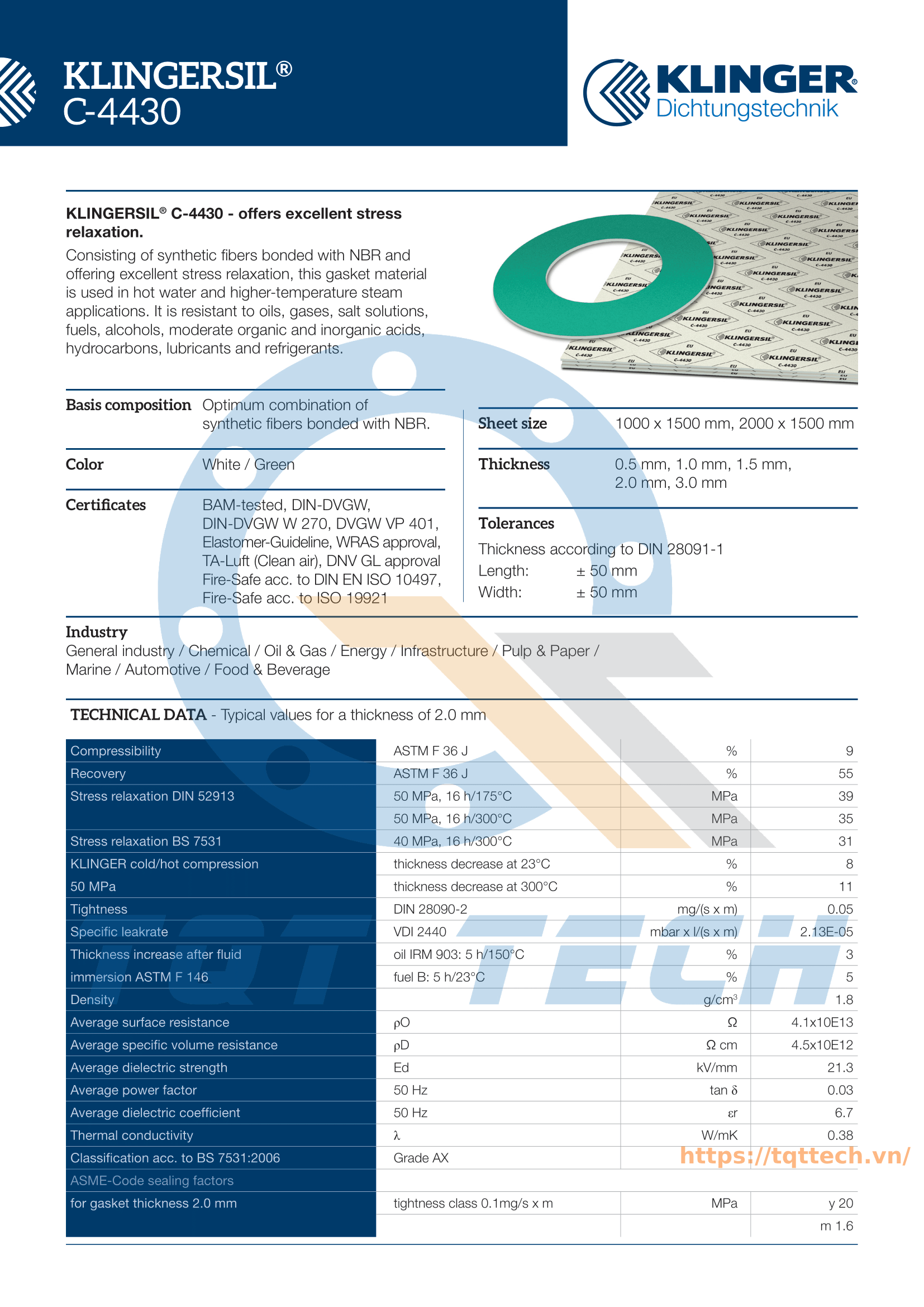 catalogue klinger C-4430_1