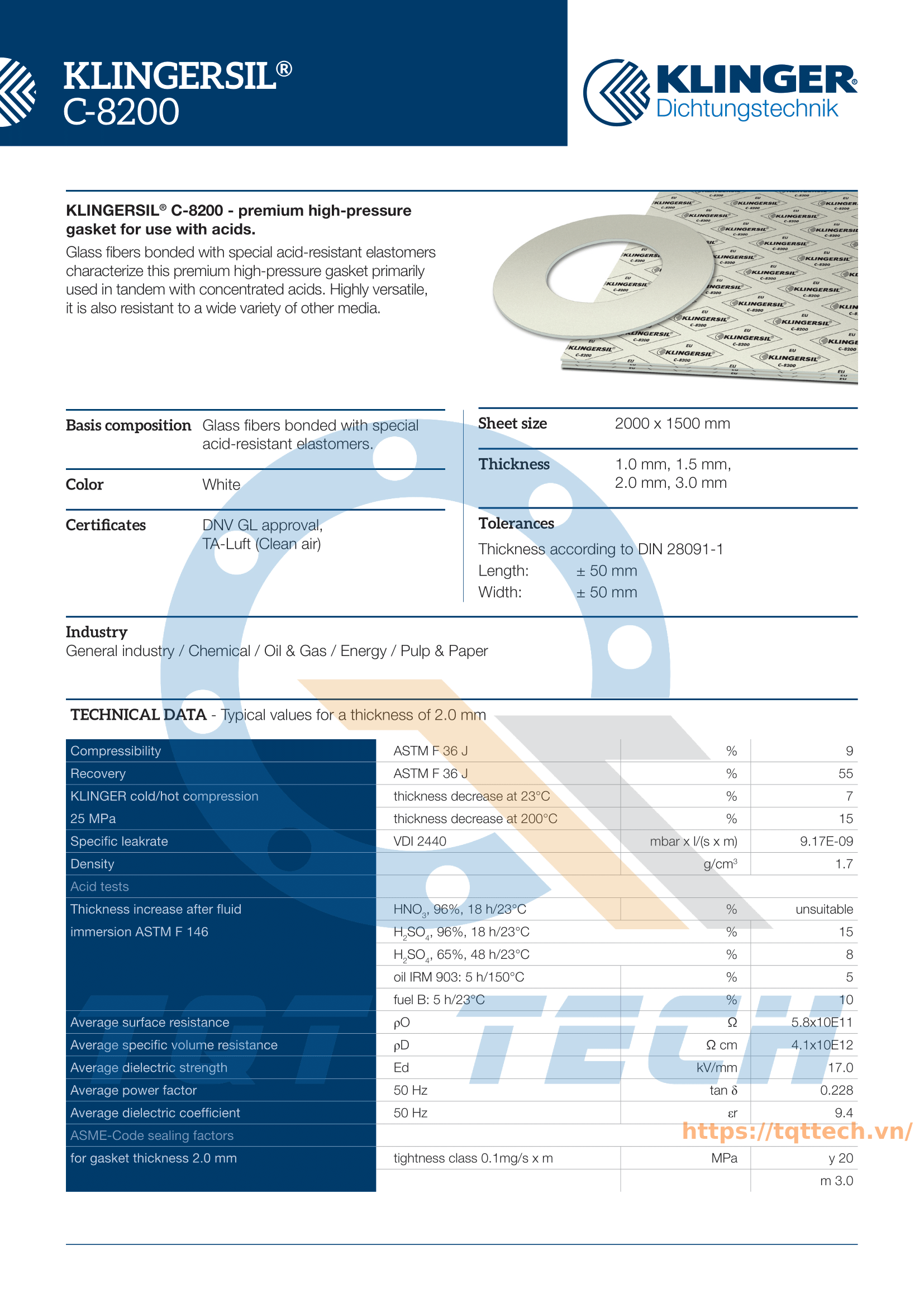 catalogue klinger C-8200_1